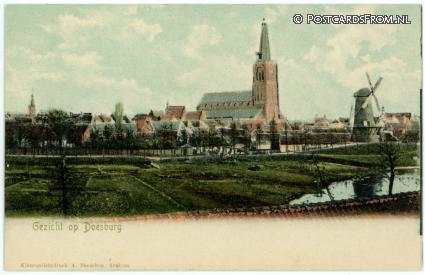 ansichtkaart: Doesburg, Gezicht op Doesburg