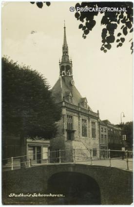 Schoonhoven, Stadhuis ansichtkaart: Schoonhoven, Stadhuis