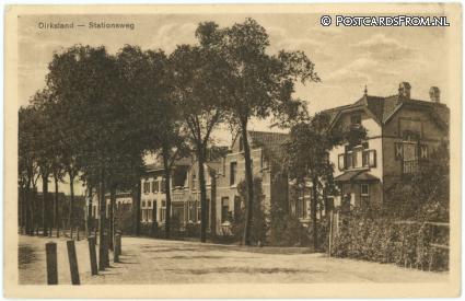 ansichtkaart: Dirksland, Stationsweg