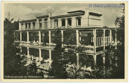 Hellendoorn, Volkssanatorium. Paviljoen ansichtkaart: Hellendoorn, Volkssanatorium. Paviljoen