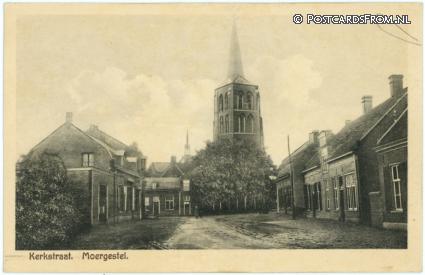 Moergestel, Kerkstraat ansichtkaart: Moergestel, Kerkstraat