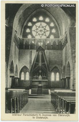 ansichtkaart: Oisterwijk, Interieur Parochikerk H. Joannes van Oisterwijk