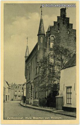 ansichtkaart: Zaltbommel, Huis Maarten van Rossum
