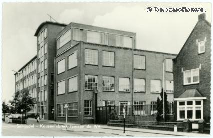 Schijndel, Kousenfabriek Janssen de Wit ansichtkaart: Schijndel, Kousenfabriek Janssen de Wit