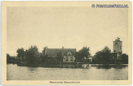 ansichtkaart: Oude Wetering, ? Weerkundig Observatorium