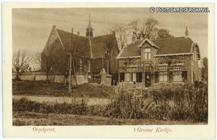 ansichtkaart: Oegstgeest, 't Groene Kerkje