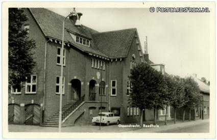 ansichtkaart: Ossendrecht, Raadhuis