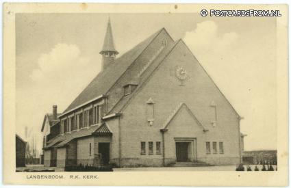 Langenboom, R.K. Kerk ansichtkaart: Langenboom, R.K. Kerk