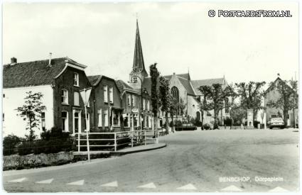 ansichtkaart: Benschop, Dorpsplein
