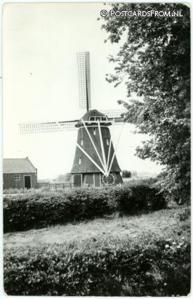 ansichtkaart: Oterleek, Groeten uit. Molen