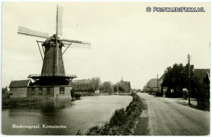 ansichtkaart: Bleskensgraaf, Korenmolen