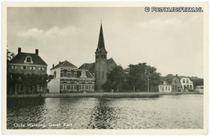 ansichtkaart: Oude Wetering, Geref. Kerk