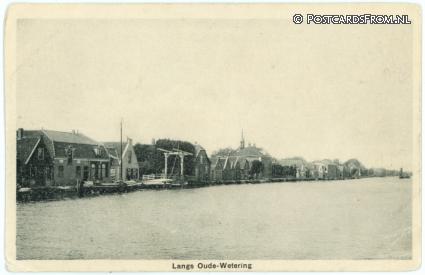 ansichtkaart: Oude Wetering, Langs Oude-Wetering
