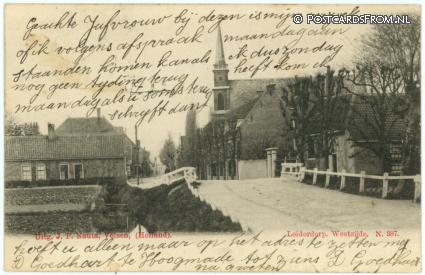 ansichtkaart: Leiderdorp, Westzijde