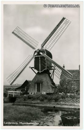 ansichtkaart: Leiderdorp, Munnikenmolen