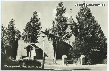 ansichtkaart: Wieringerwerf, Ned. Herv. Kerk