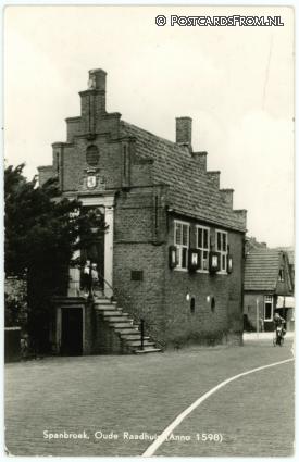 ansichtkaart: Spanbroek, Oude Raadhuis Anno 1598