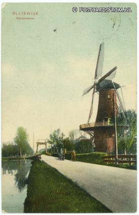 ansichtkaart: Bleiswijk, Korenmolen