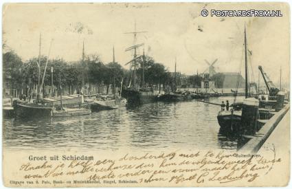 Schiedam, Buitenhaven ansichtkaart: Schiedam, Buitenhaven
