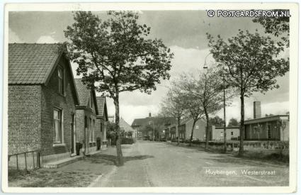 Huijbergen, Westerstraat ansichtkaart: Huijbergen, Westerstraat