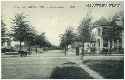 ansichtkaart: Sassenheim, Julianalaan