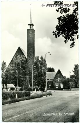 Amstelveen, St. Annakerk ansichtkaart: Amstelveen, St. Annakerk
