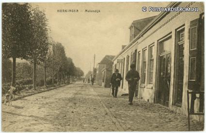 Herkingen, Molendijk ansichtkaart: Herkingen, Molendijk