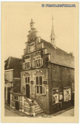 ansichtkaart: Haastrecht, Raadhuis