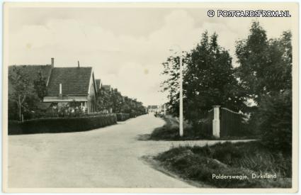 Dirksland, Polderwegje ansichtkaart: Dirksland, Polderwegje
