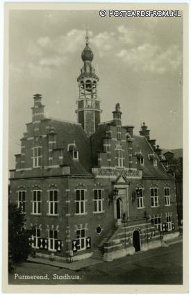 Purmerend, Stadhuis ansichtkaart: Purmerend, Stadhuis