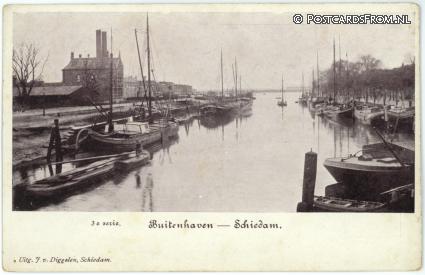 ansichtkaart: Schiedam, Buitenhaven