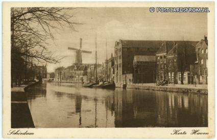 ansichtkaart: Schiedam, Korte Haven
