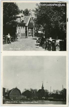 West-Graftdijk, Kleine Gracht met Werf ansichtkaart: West-Graftdijk, Kleine Gracht met Werf