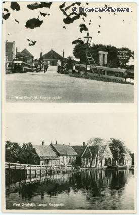West-Graftdijk, Koogerpolder - Lange Bruggetje ansichtkaart: West-Graftdijk, Koogerpolder - Lange Bruggetje
