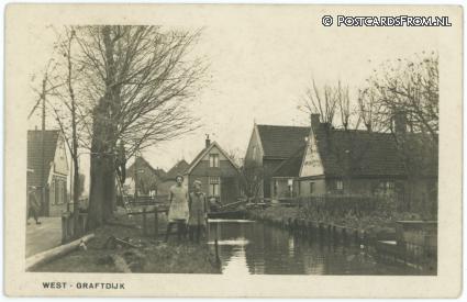 West-Graftdijk, -- ansichtkaart: West-Graftdijk, --