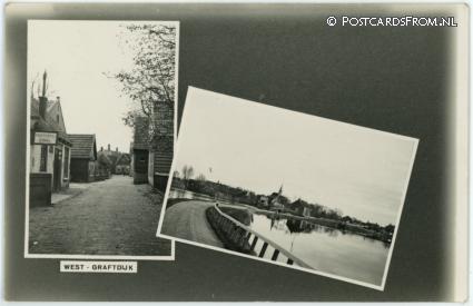 West-Graftdijk, Voorzichtig School ansichtkaart: West-Graftdijk, Voorzichtig School