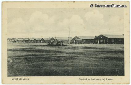 Laren NH, Gezicht op het kamp bij Laren ansichtkaart: Laren NH, Gezicht op het kamp bij Laren