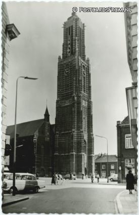 ansichtkaart: Weert, Markt met St. Martinuskerk