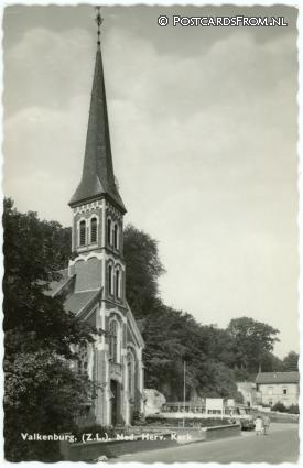 ansichtkaart: Valkenburg LB, Ned. Herv. Kerk