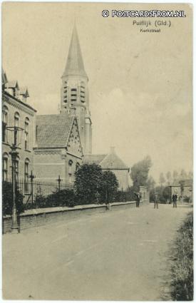 ansichtkaart: Puiflijk, Kerkstraat