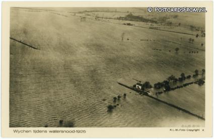 ansichtkaart: Wijchen, Tijdens watersnood 1926