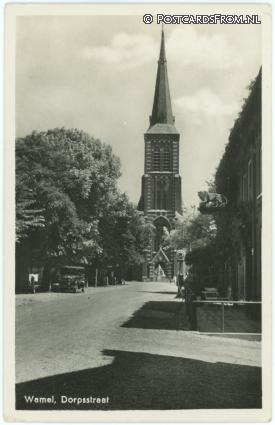 ansichtkaart: Wamel, Dorpsstraat
