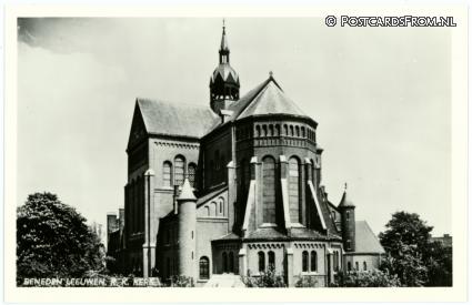 ansichtkaart: Beneden-Leeuwen, R.K. Kerk