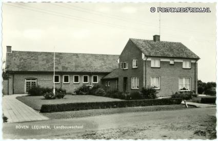 Boven-Leeuwen, Landbouwschool ansichtkaart: Boven-Leeuwen, Landbouwschool