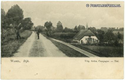 ansichtkaart: Wamel, Dijk
