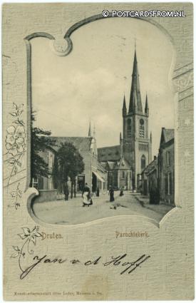ansichtkaart: Druten, Parochiekerk