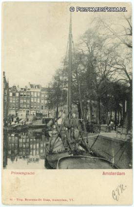 Amsterdam, Prinsengracht ansichtkaart: Amsterdam, Prinsengracht