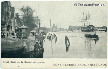 ansichtkaart: Amsterdam, Prins Hendrik Kade