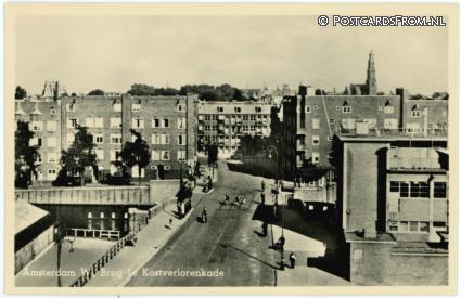 Amsterdam, West. Brug 1e Kostverlorenkade ansichtkaart: Amsterdam, West. Brug 1e Kostverlorenkade
