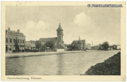 ansichtkaart: Diemen, Hartveldscheweg